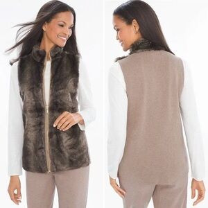 Chico’s Zenergy Faux Fur Vest.